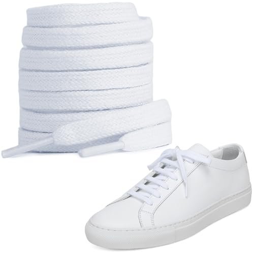 Common Projects Achilles Low white worn with tailored trousers