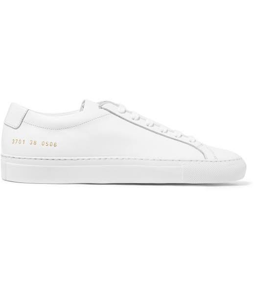 How to Clean Common Projects Achilles Low White Sneakers Without Damaging the Leather